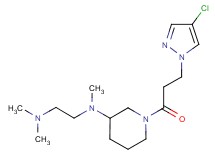 N-{1-[3-(4-chloro-1H-pyrazol-1-yl)propanoyl]-3-piperidinyl}-N,N',N'-trimethyl-1,2-ethanediamine