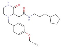 N-(3-cyclopentylpropyl)-2-[1-(4-ethoxybenzyl)-3-oxo-2-piperazinyl]acetamide