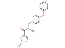N,2-dimethyl-N-(4-phenoxybenzyl)-1,3-thiazole-5-carboxamide