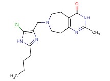 7-[(2-butyl-5-chloro-1H-imidazol-4-yl)methyl]-2-methyl-3,5,6,7,8,9-hexahydro-4H-pyrimido[4,5-d]azepin-4-one