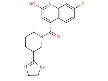 7-fluoro-4-{[3-(1H-imidazol-2-yl)-1-piperidinyl]carbonyl}-2-quinolinol