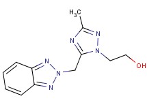 2-[5-(2H-1,2,3-benzotriazol-2-ylmethyl)-3-methyl-1H-1,2,4-triazol-1-yl]ethanol