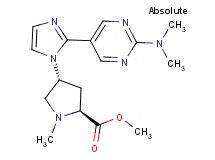 methyl (2S,4R)-4-{2-[2-(dimethylamino)pyrimidin-5-yl]-1H-imidazol-1-yl}-1-methylpyrrolidine-2-carboxylate