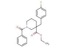 ethyl 1-benzoyl-3-(4-fluorobenzyl)-3-piperidinecarboxylate