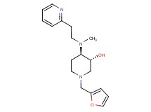 (3R*,4R*)-1-(2-furylmethyl)-4-{methyl[2-(2-pyridinyl)ethyl]amino}-3-piperidinol