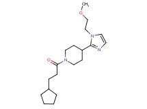 1-(3-cyclopentylpropanoyl)-4-[1-(2-methoxyethyl)-1H-imidazol-2-yl]piperidine