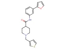 N-[3-(2-furyl)phenyl]-1-(3-thienylmethyl)-4-piperidinecarboxamide