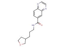N-[3-(tetrahydro-3-furanyl)propyl]-6-quinoxalinecarboxamide