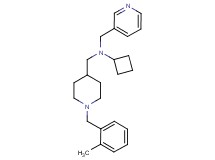 N-{[1-(2-methylbenzyl)-4-piperidinyl]methyl}-N-(3-pyridinylmethyl)cyclobutanamine