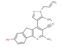 4-(1-allyl-5-methyl-1H-pyrazol-4-yl)-2-amino-7-hydroxy-5H-indeno[1,2-b]pyridine-3-carbonitrile