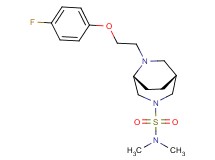 (1R*,5R*)-6-[2-(4-fluorophenoxy)ethyl]-N,N-dimethyl-3,6-diazabicyclo[3.2.2]nonane-3-sulfonamide