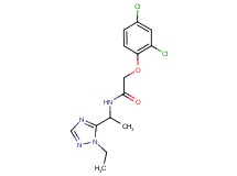 2-(2,4-dichlorophenoxy)-N-[1-(1-ethyl-1H-1,2,4-triazol-5-yl)ethyl]acetamide