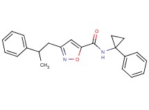 N-(1-phenylcyclopropyl)-3-(2-phenylpropyl)-5-isoxazolecarboxamide