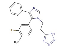 5-{2-[5-(3-fluoro-4-methylphenyl)-4-phenyl-1H-imidazol-1-yl]ethyl}-1H-tetrazole