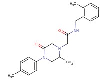 N-(2-methylbenzyl)-2-[2-methyl-4-(4-methylphenyl)-5-oxo-1-piperazinyl]acetamide
