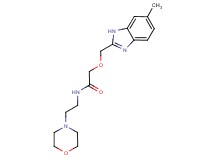2-[(6-methyl-1H-benzimidazol-2-yl)methoxy]-N-(2-morpholin-4-ylethyl)acetamide