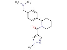 N,N-dimethyl-1-(4-{1-[(1-methyl-1H-pyrazol-4-yl)carbonyl]-2-piperidinyl}phenyl)methanamine