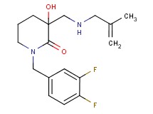 1-(3,4-difluorobenzyl)-3-hydroxy-3-{[(2-methyl-2-propen-1-yl)amino]methyl}-2-piperidinone
