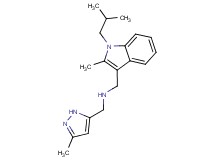 1-(1-isobutyl-2-methyl-1H-indol-3-yl)-N-[(3-methyl-1H-pyrazol-5-yl)methyl]methanamine
