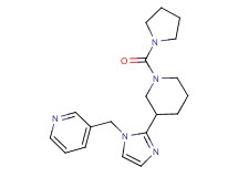 3-({2-[1-(1-pyrrolidinylcarbonyl)-3-piperidinyl]-1H-imidazol-1-yl}methyl)pyridine
