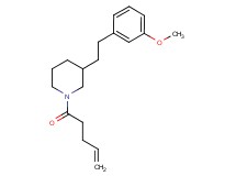 3-[2-(3-methoxyphenyl)ethyl]-1-(4-pentenoyl)piperidine