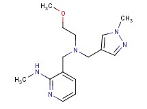 3-({(2-methoxyethyl)[(1-methyl-1H-pyrazol-4-yl)methyl]amino}methyl)-N-methylpyridin-2-amine