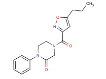 1-phenyl-4-[(5-propyl-3-isoxazolyl)carbonyl]-2-piperazinone