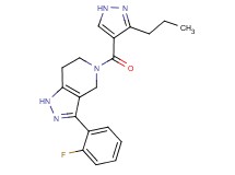3-(2-fluorophenyl)-5-[(3-propyl-1H-pyrazol-4-yl)carbonyl]-4,5,6,7-tetrahydro-1H-pyrazolo[4,3-c]pyridine