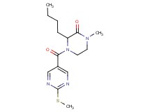 3-butyl-1-methyl-4-{[2-(methylthio)-5-pyrimidinyl]carbonyl}-2-piperazinone