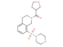 8-(morpholin-4-ylsulfonyl)-2-(tetrahydrofuran-3-ylcarbonyl)-1,2,3,4-tetrahydroisoquinoline
