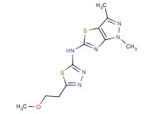 N-[5-(2-methoxyethyl)-1,3,4-thiadiazol-2-yl]-1,3-dimethyl-1H-pyrazolo[3,4-d][1,3]thiazol-5-amine