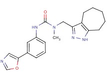 N-(1,4,5,6,7,8-hexahydrocyclohepta[c]pyrazol-3-ylmethyl)-N-methyl-N'-[3-(1,3-oxazol-5-yl)phenyl]urea