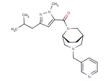 (1S*,5R*)-6-[(3-isobutyl-1-methyl-1H-pyrazol-5-yl)carbonyl]-3-(pyridin-3-ylmethyl)-3,6-diazabicyclo[3.2.2]nonane
