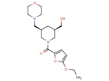 [(3R*,5R*)-1-(5-ethoxy-2-furoyl)-5-(4-morpholinylmethyl)-3-piperidinyl]methanol