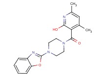 3-{[4-(1,3-benzoxazol-2-yl)-1-piperazinyl]carbonyl}-4,6-dimethyl-2-pyridinol