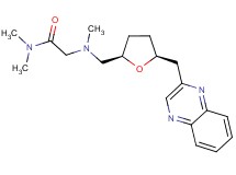 N~1~,N~1~,N~2~-trimethyl-N~2~-{[(2R,5S)-5-(quinoxalin-2-ylmethyl)tetrahydrofuran-2-yl]methyl}glycinamide