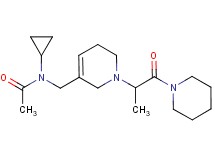N-cyclopropyl-N-{[1-(1-methyl-2-oxo-2-piperidin-1-ylethyl)-1,2,5,6-tetrahydropyridin-3-yl]methyl}acetamide