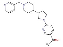 1-(6-{3-[1-(3-pyridinylmethyl)-4-piperidinyl]-1-pyrrolidinyl}-3-pyridinyl)ethanone