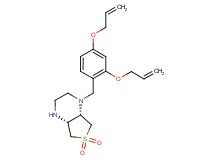 (4aR*,7aS*)-1-[2,4-bis(allyloxy)benzyl]octahydrothieno[3,4-b]pyrazine 6,6-dioxide
