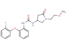 N-[2-(2-fluorophenoxy)phenyl]-N'-[1-(2-methoxyethyl)-5-oxopyrrolidin-3-yl]urea