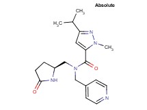 3-isopropyl-1-methyl-N-{[(2S)-5-oxopyrrolidin-2-yl]methyl}-N-(pyridin-4-ylmethyl)-1H-pyrazole-5-carboxamide