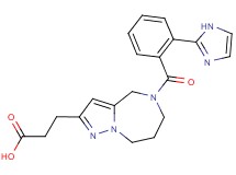 3-{5-[2-(1H-imidazol-2-yl)benzoyl]-5,6,7,8-tetrahydro-4H-pyrazolo[1,5-a][1,4]diazepin-2-yl}propanoic acid