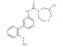 6-hydroxy-N-(2'-methoxybiphenyl-3-yl)-1,4-oxazepane-4-carboxamide