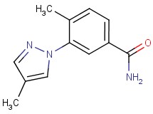 4-methyl-3-(4-methyl-1H-pyrazol-1-yl)benzamide