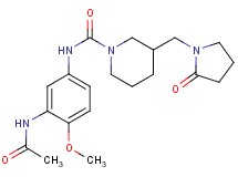 N-[3-(acetylamino)-4-methoxyphenyl]-3-[(2-oxopyrrolidin-1-yl)methyl]piperidine-1-carboxamide