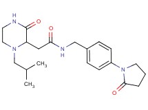 2-(1-isobutyl-3-oxo-2-piperazinyl)-N-[4-(2-oxo-1-pyrrolidinyl)benzyl]acetamide