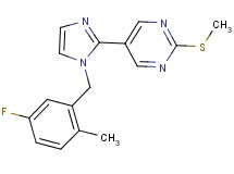 5-[1-(5-fluoro-2-methylbenzyl)-1H-imidazol-2-yl]-2-(methylthio)pyrimidine