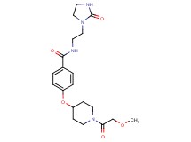 4-{[1-(methoxyacetyl)piperidin-4-yl]oxy}-N-[2-(2-oxoimidazolidin-1-yl)ethyl]benzamide