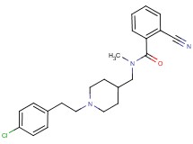 N-({1-[2-(4-chlorophenyl)ethyl]piperidin-4-yl}methyl)-2-cyano-N-methylbenzamide