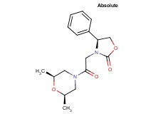 (4S)-3-{2-[(2R,6S)-2,6-dimethylmorpholin-4-yl]-2-oxoethyl}-4-phenyl-1,3-oxazolidin-2-one